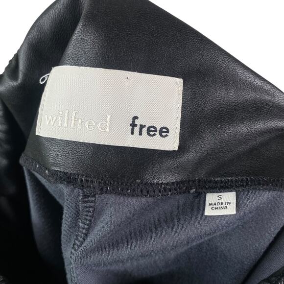 Wilfred Aritzia $138 Daria Faux Leather High Waisted Pants SZ S - Picture 9 of 10